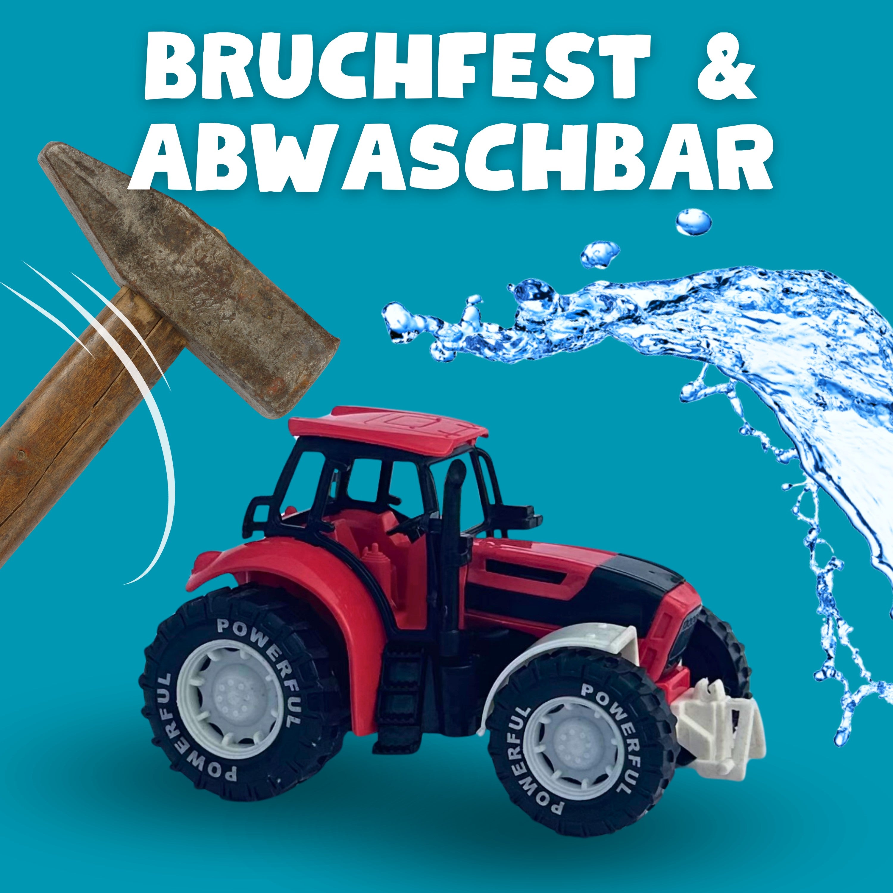 Bruchfest, abwaschbar und umweltfreundlich für Kinder