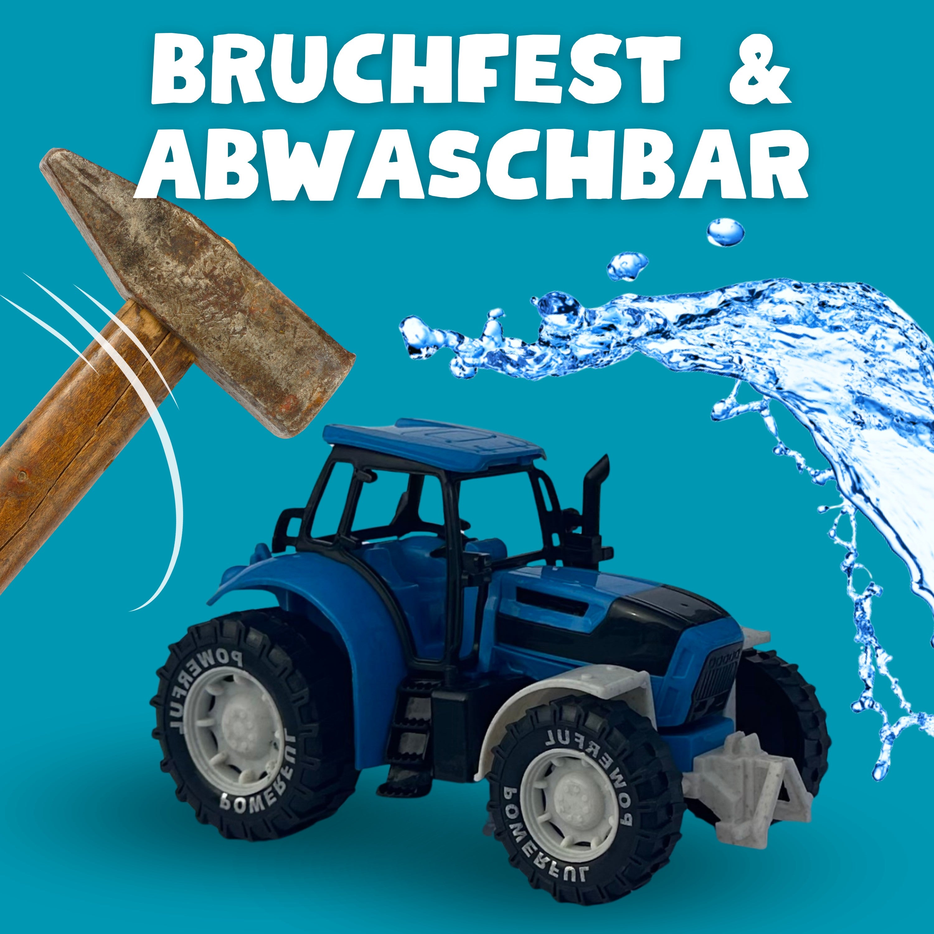 Bruchfest, abwaschbar und umweltfreundlich für Kinder