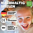 Nachhaltig Spielen mit BIOPLAY – CE-zertifiziertes Spielzeug von einem deutschen Händler, sicher ab 18 Monaten