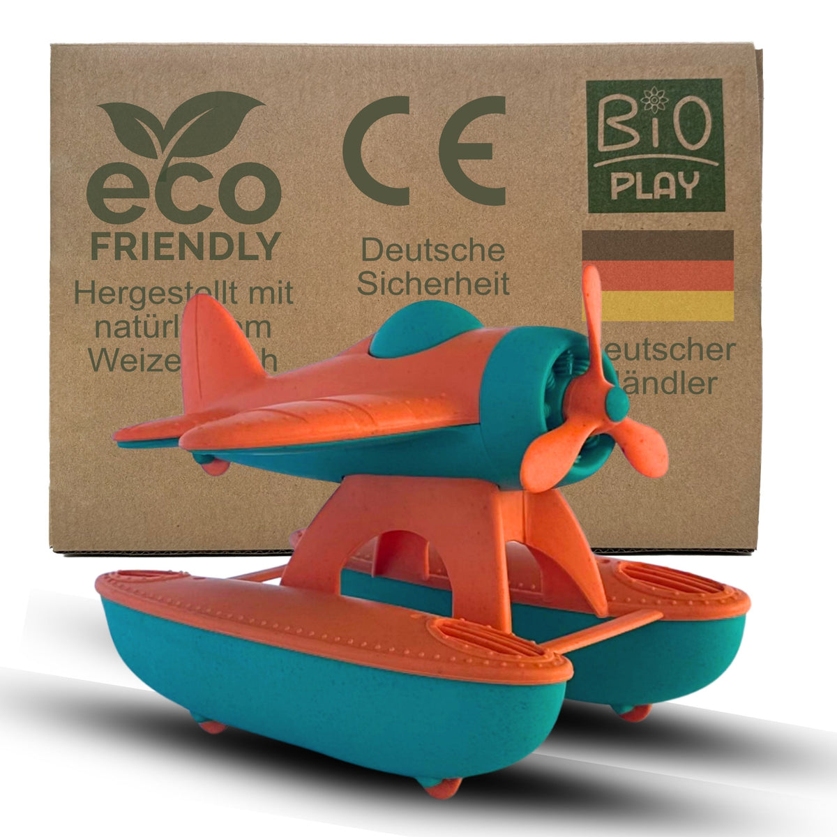 Bio-Kunststoff Flugzeug & Helikopter Set – Nachhaltiges Spielzeug Ab 2 Jahre Für Drinnen & Draußen